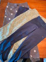 Set 4Hosen Jogging Flatterhose Leggins HM 134 140 blau Blumen Altona - Hamburg Ottensen Vorschau