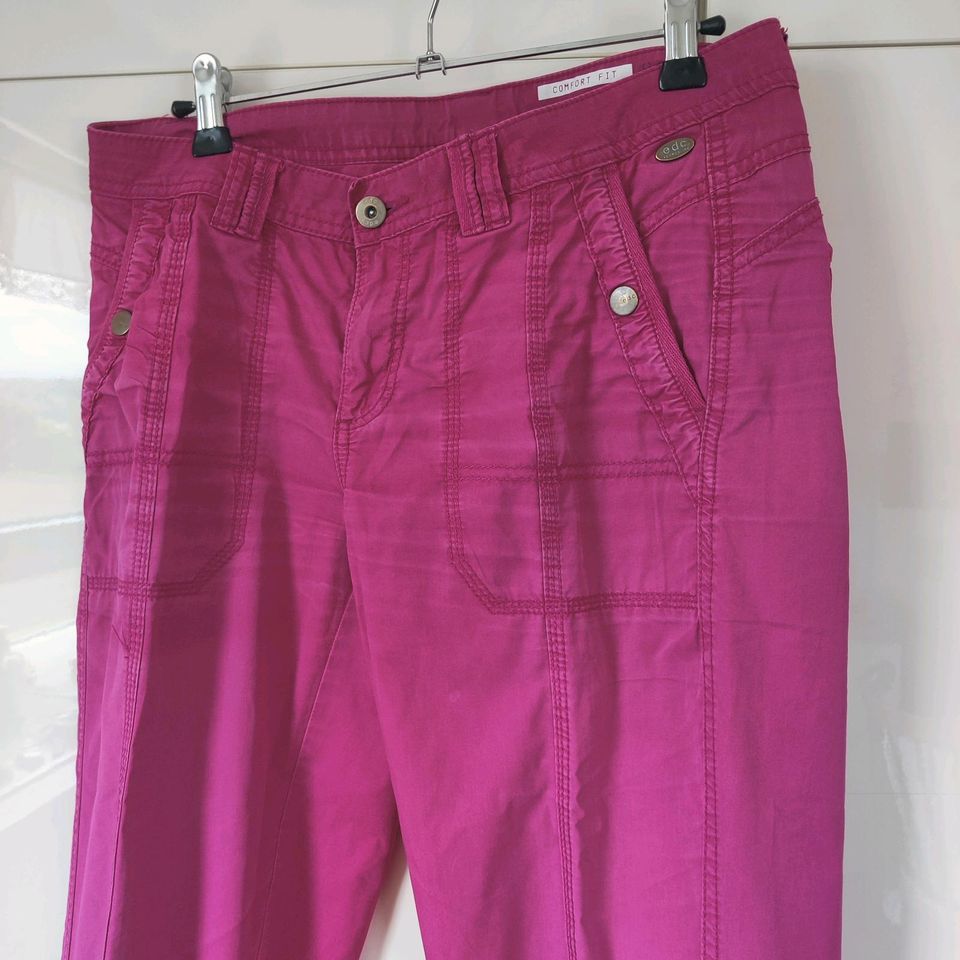 3 edc 36 Damenhosen comfort fit pink grau rosa aprikot in Solms