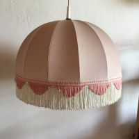 Vintage Stoff Lampenschirm Bordüren Fransen 1960er Jahre Rot Rosa Niedersachsen - Dettum Vorschau