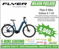 E-Bike Flyer Gotour 6 7.43 Wave / Damen blau Bosch 625 WH Riemen Niedersachsen - Ostrhauderfehn Vorschau