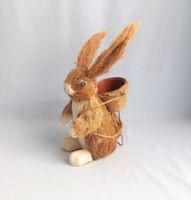 Stroh Osterhase mit Blumentopf , 26 cm hoch Frühlings-, Osterdeko Baden-Württemberg - Todtnau Vorschau