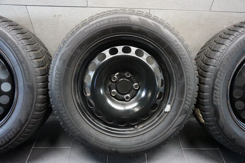 4 WINTERRÄDER WINTERREIFEN 215/60 R16 FÜR VW PASSAT 3C B8 SKODA SUPERB III 3T BRIDGESTONE 2020 16 ZOLL WINTERKOMPLETTRÄDER 3Q0601027A in Borchen