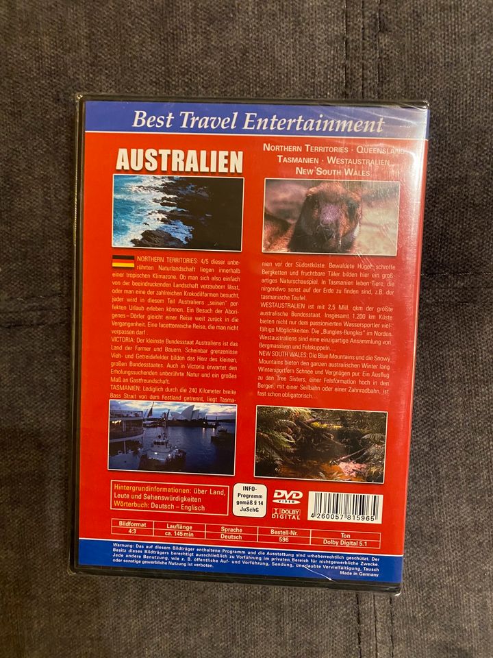 Versandkostenfrei Australien Reise Planung DVD deutsch Reisevideo in Winnweiler