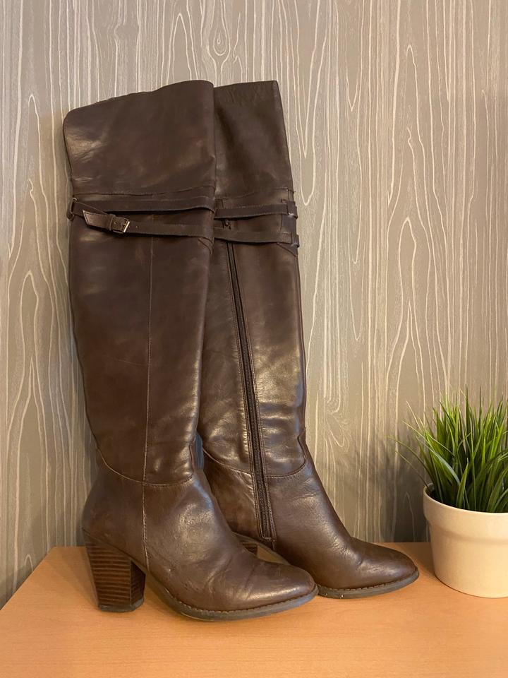 Cowboy Overknee Stiefel Leder Gr. 38 in Rendsburg