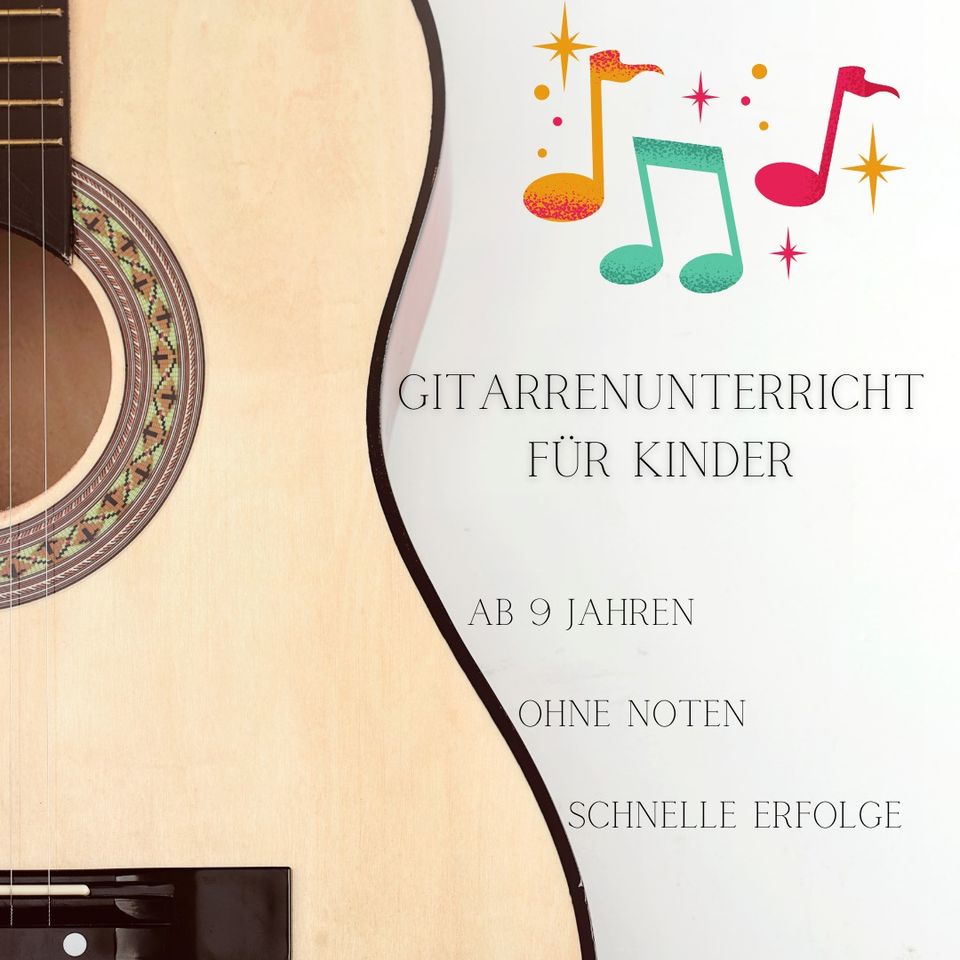 Gitarrenunterricht für Kinder & Jugendliche (Präsenz & Online) in Augsburg