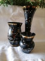Vintage 3 Schwarzglas Vasen um 1960 Thüringen - Jena Vorschau