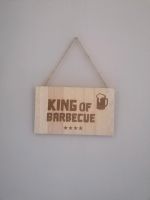 King of Barbecue Holzschild Niedersachsen - Langenhagen Vorschau