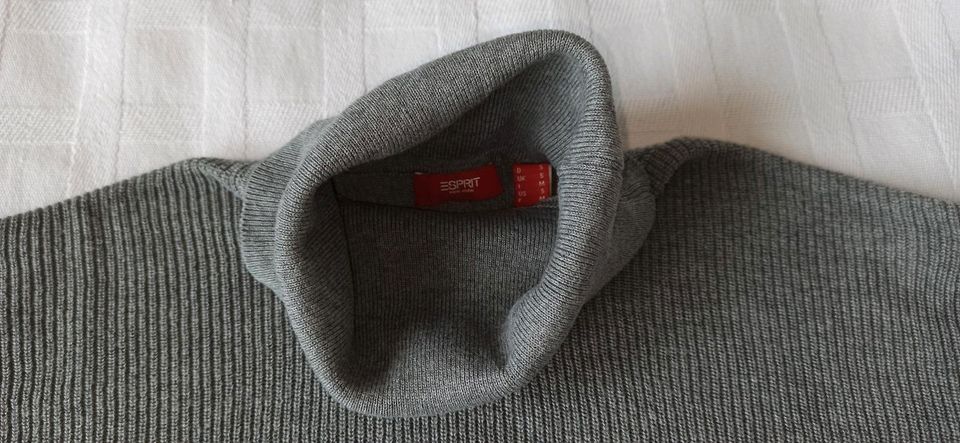 Esprit Rollkragenpullover grau Fledermaus Gr. S, Baumwolle in Schallstadt