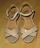 Sandalen Sandaletten Gr. 38 beige Leder Caprice Walking on Air Bayern - Rieden Vorschau