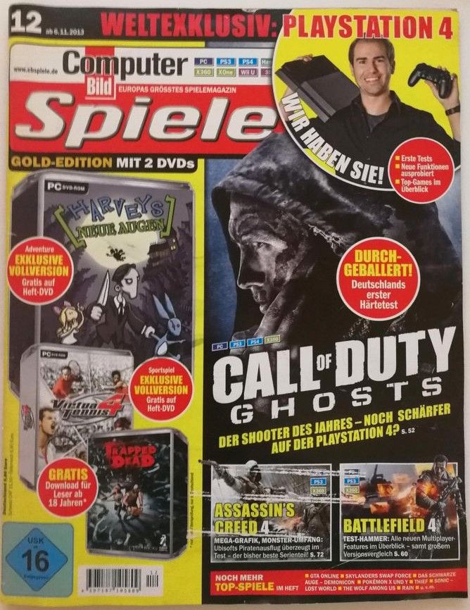 6 verschiedene PC-Spielemagazine inklusive DVDs/ Jahr 2013 in Varel