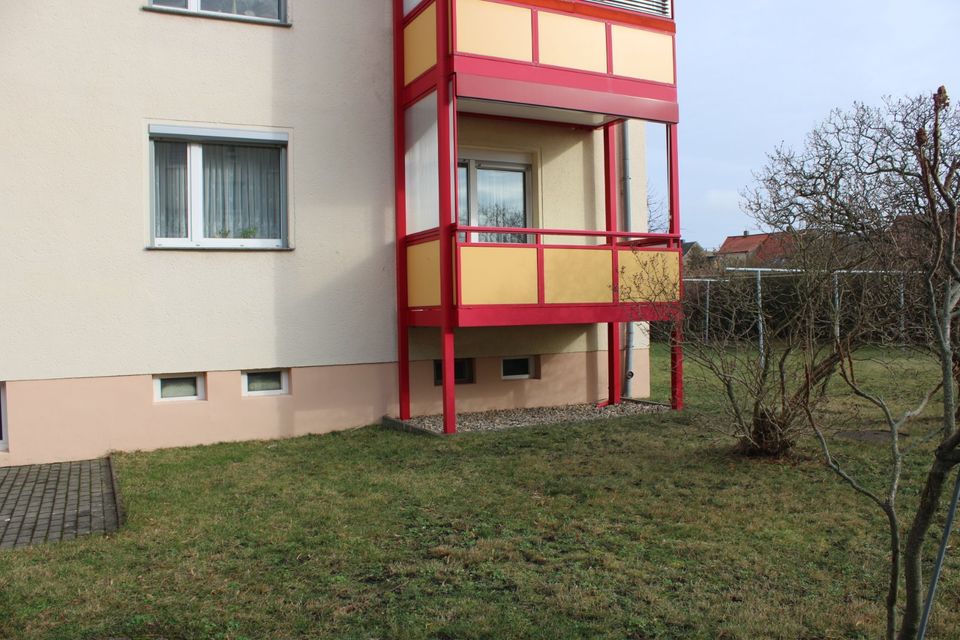 RESERVIERT! Gepflegte Eigentumswohnung mit 2,5 Zimmer und Balkon, Hochparterre zentral gelegen in Belgern in Belgern