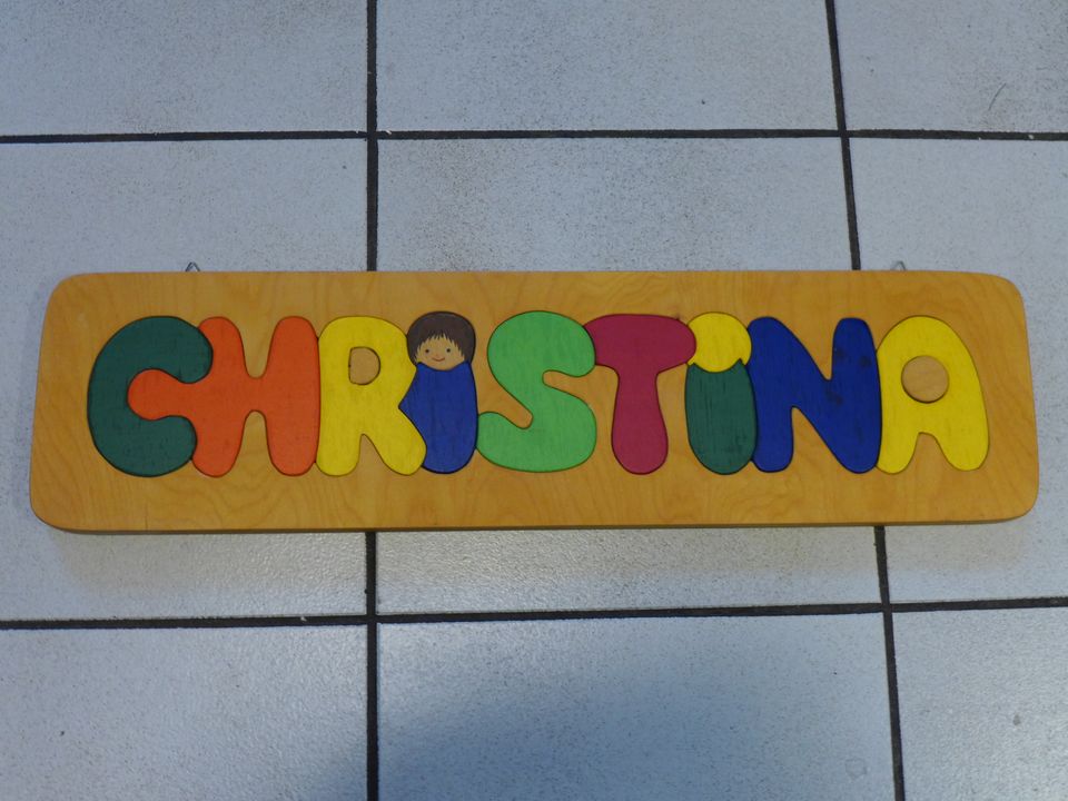 Namensschild "Christina" in Wesseling