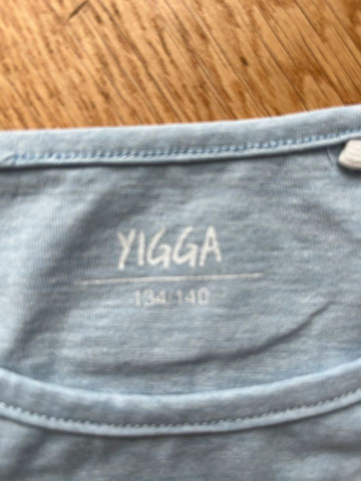 Yigga Mädchen T-Shirt, hellblau, Pferd, Gr. 134/140 in Wermelskirchen