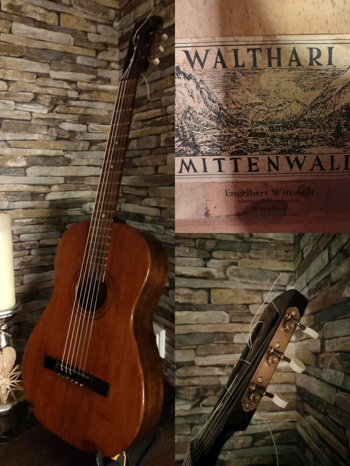 Antike Gitarre, der Marke Walthari in Elmshorn