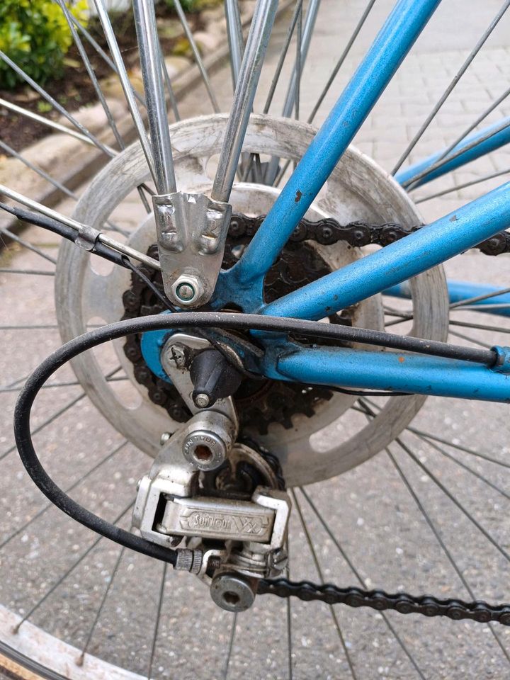 Fahrrad Raleigh Damen Vintage blau in Leinfelden-Echterdingen