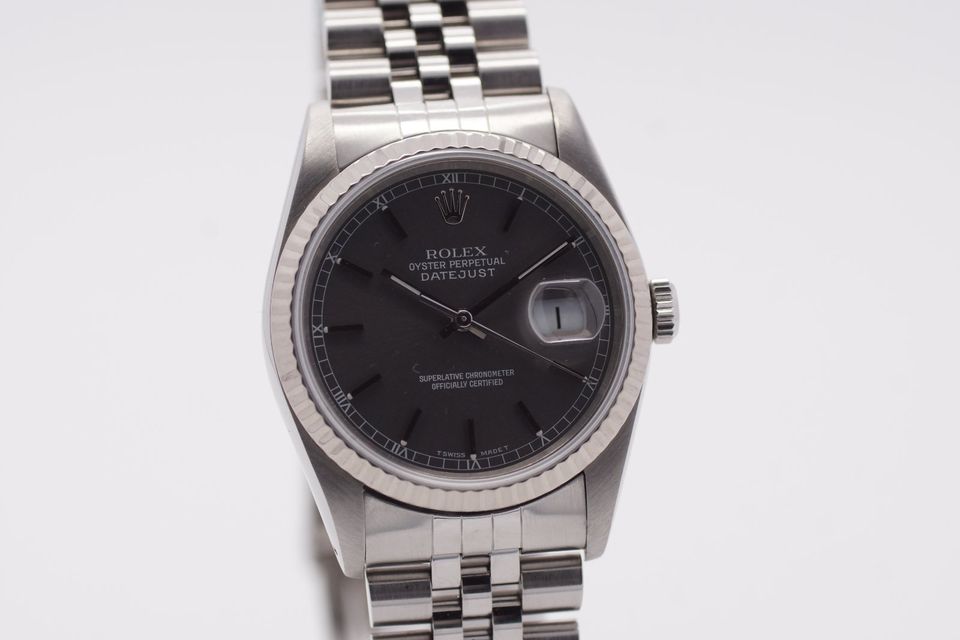 Rolex Datejust 36 16234 Full Set LC 100 1991 Grau Ghost Service in Frankfurt am Main