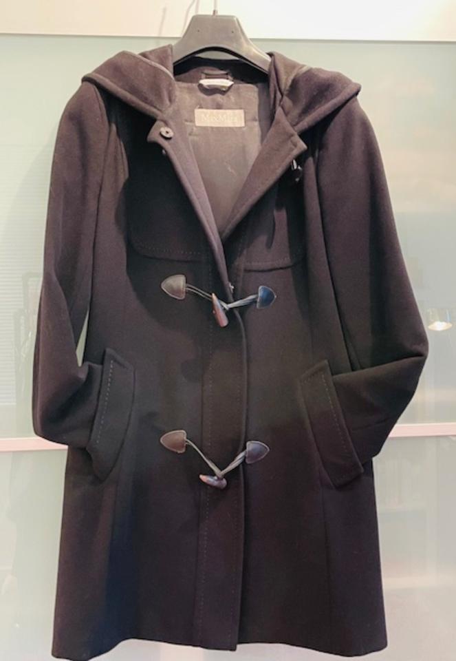 Max Mara Dufflegoat / Mantel in Schwarz, Gr. 38 / 42, Virgin Wool in Neusäß