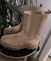 S. Oliver Damen Boots Stiefel Wildleder beige natur Braun Bayern - Ingolstadt Vorschau