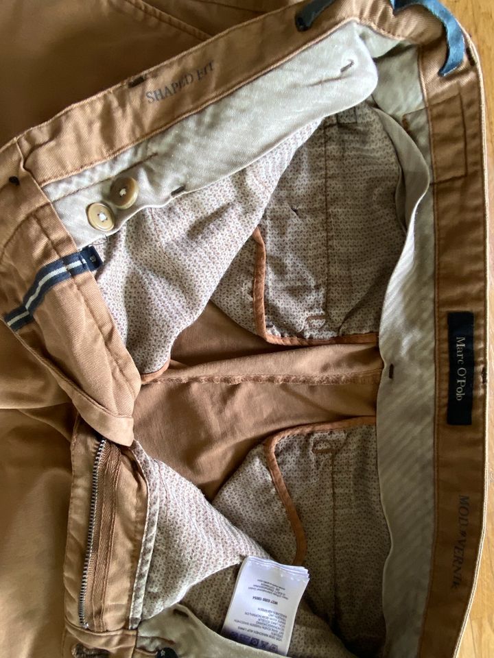 Chino Hose Marc o Polo, beige/braun, Gr. 48 M in Stuttgart