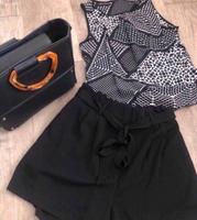 Short / Paperbag Hose, Gr. 38 ⭐️H&M   & Shirt Expresso Bayern - Neuburg a.d. Donau Vorschau