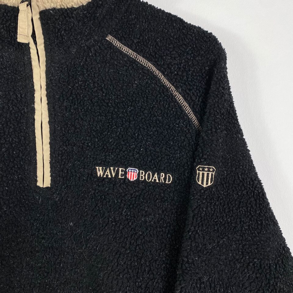 Vintage Waveboard Fleece Half Zip Sweater Gr.M/L Teddy 90er y2k in Gronau (Westfalen)