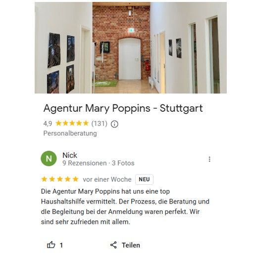 Nanny (m/w/d) für 3-jährigen Jungen und Baby, Job-Nr. 404 in Renningen