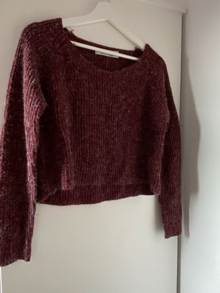 NEUWERTIG pullover strickpullover only XS rot Bordeaux in Geseke