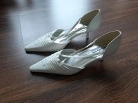 Schuhe Pumps weiß - Brautschuhe Gr. 37 Wandsbek - Steilshoop Vorschau