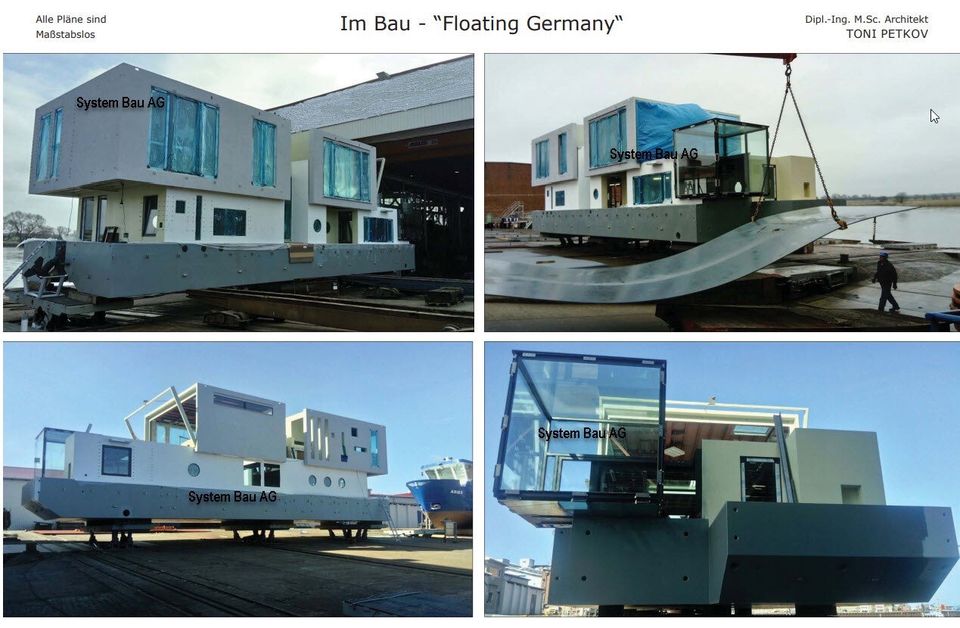 Hausboot Floating Houseboat in Köln