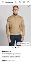 Lacoste  jacke Gr. 50 Neu!!! Bayern - Piding Vorschau
