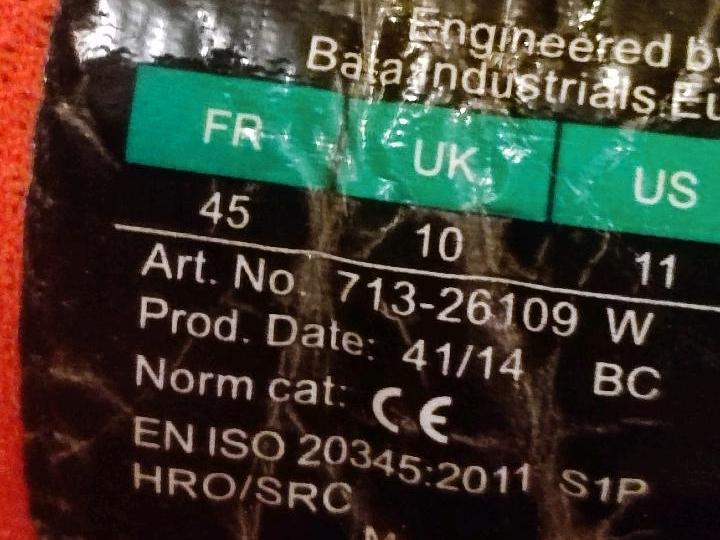 Verkaufe 1 Paar Sicherheitsschuhe S1P Größe 45 Marke Bata in Bad Wildungen