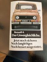 Prospekte Renault R4, R4 Transporter, Preisliste und Farbkarte 77 Stuttgart - Stuttgart-Süd Vorschau