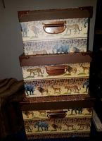 3 Kisten Schachteln Boxen Set Aufbewahrung Afrika 35 40 45cm Löwe Nordrhein-Westfalen - Gelsenkirchen Vorschau