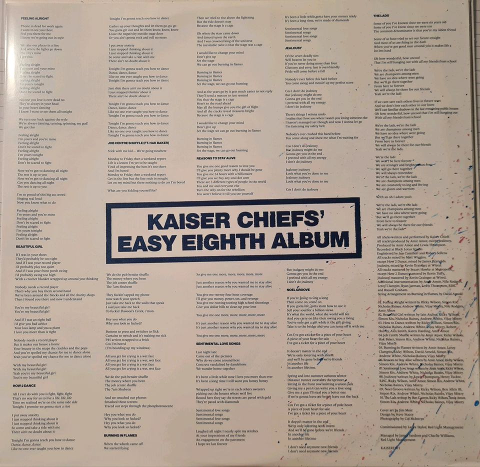 Splatter Vinyl Limited 674/750 Kaiser Chiefs Easy Eighth Album in Troisdorf