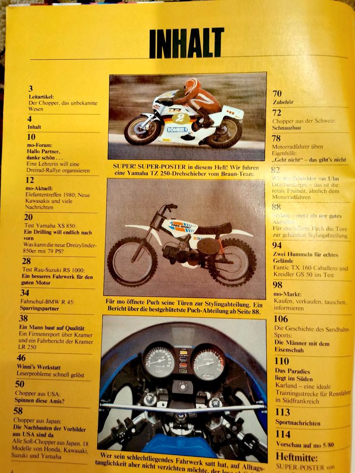 Motorrad Magazin MO 4/80, Kreidler BMW Yamaha in Gondelsheim