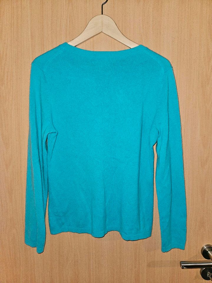 Lands End Cashmere Cashmir Pullover blau Gr S 36 Kaschmir Pulli in Leipzig