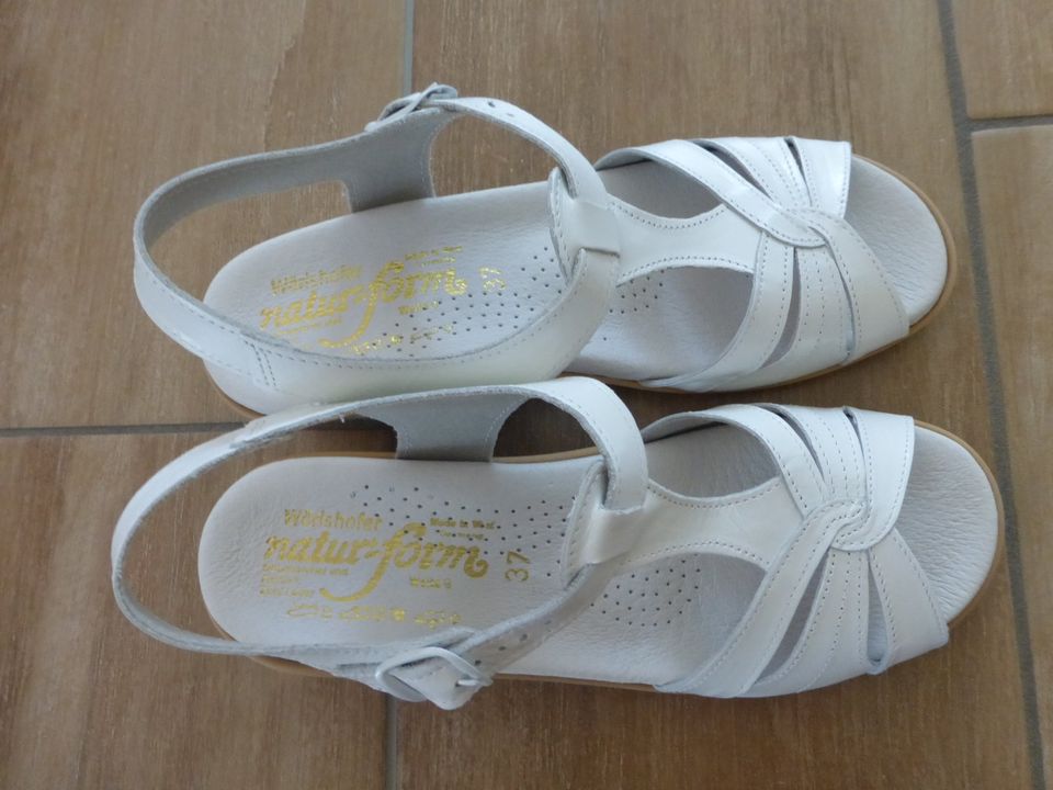 Wörishofer Sandalen Pantoletten Leder Gr. 37 Weite G NEU in OVP in Ronneburg