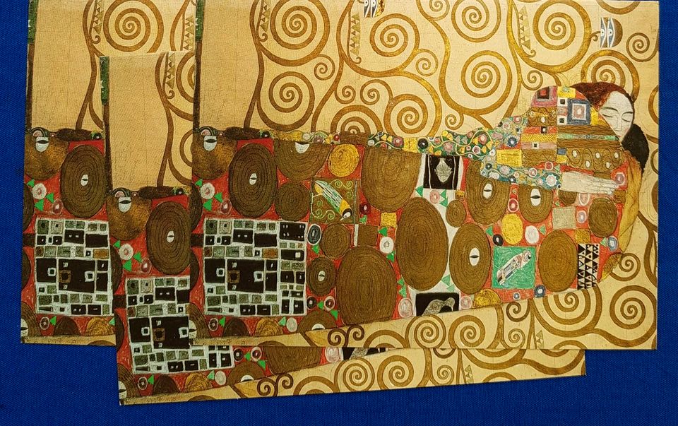 Klimt Klappkarten Der Kuss Die Erfüllung Jugendstil in Allershausen