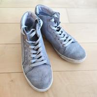 High Top-Sneaker,Freizeitschuh,Schnürschuh im Metall-Look Gr.40 Dresden - Niedersedlitz Vorschau