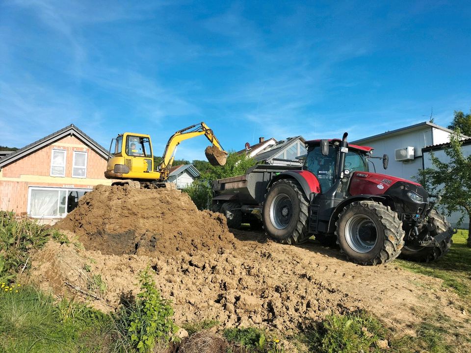 Baggerarbeiten Galabau Abbruch Landschaftsgartenbau Baugrube in Aalen
