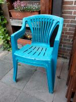 alte Gartenstühle Kunststoff blau Niedersachsen - Ganderkesee Vorschau