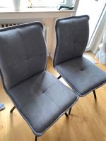 Stühle mit Stoffbezug in grau/silber Wuppertal - Ronsdorf Vorschau