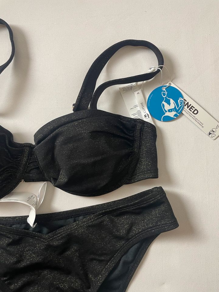 Gr.38 Bügel-Bikini CUPSHE Lurex neu in Leimen