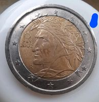 2 Euro Münze 2002 Dante Alighieri Italien, Fehlprägung SELTEN Nordrhein-Westfalen - Wilnsdorf Vorschau