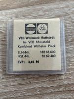 Münze VEB Walzwerk Hettstedt DDR Hessen - Pfungstadt Vorschau