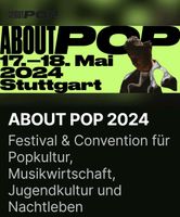 SUCHE About Pop Stgt. Festival Winzemann Areal 1/2 Tickets ermä. Baden-Württemberg - Aichwald Vorschau