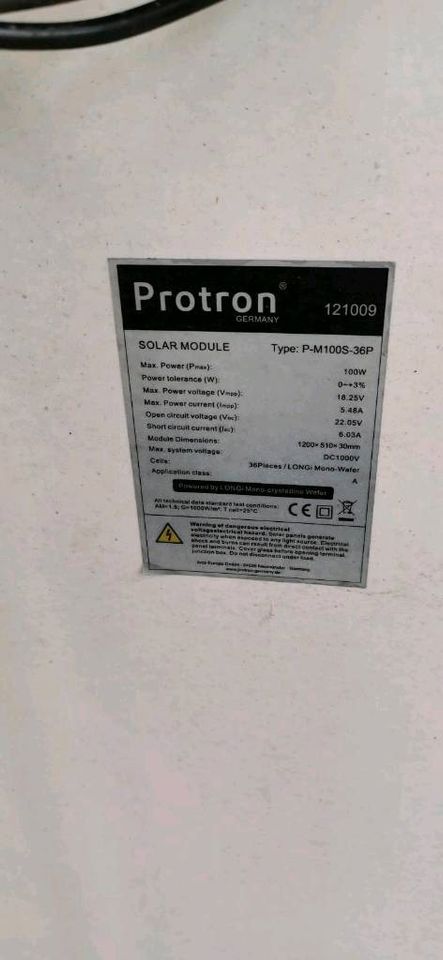 Solarzelle, Solarmodule, PV- Module 100Watt in Frankfurt am Main