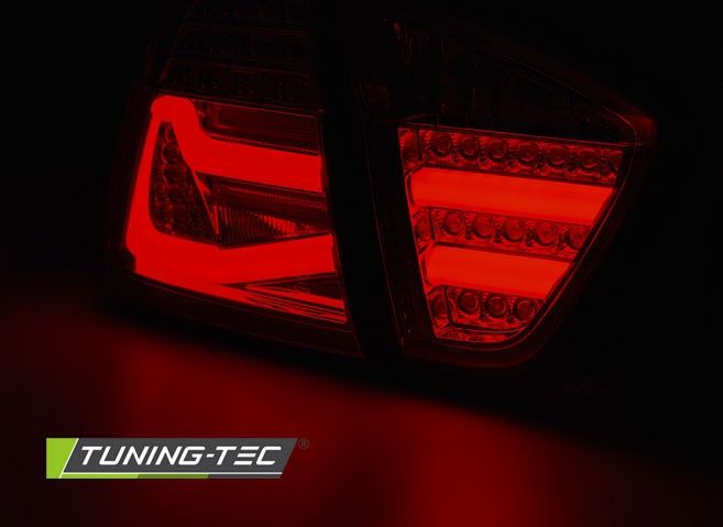 LED Lightbar Rückleuchten für BMW E90 Limo Bj. 05-08 Rot/Smoke in Werneuchen