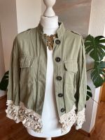 ♥️ ZARA Boho Jacke Baumwolle olivgrün Scandi Gr. S 36 Hessen - Bad Sooden-Allendorf Vorschau