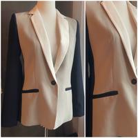 Mango Blazer Jacke in Grau Blau und Weiß Smoking Jacke Bremen - Oberneuland Vorschau
